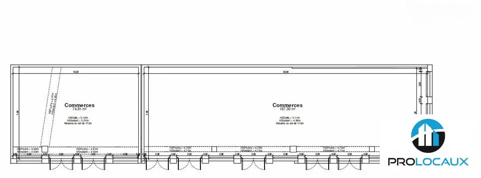A vendre Local commercial  167.3m² Champagnier