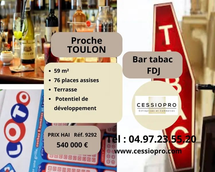 Fonds de commerce à vendre - Boutiques spécialisées - Toulon (83000) - 540 000 €