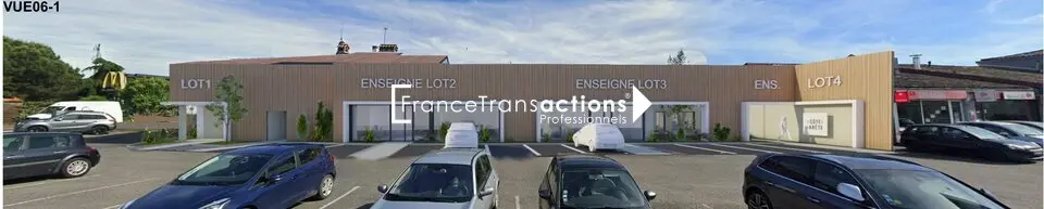 À LOUER LOCAL COMMERCIAL 220 m² AUCAMVILLE PRIME