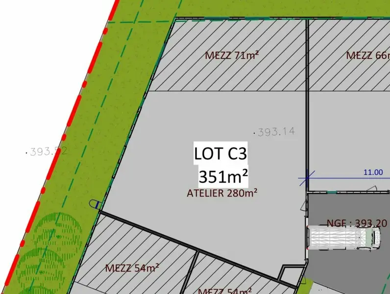 A louer Locaux d'activité 351m² Les Abrets en Dauphiné