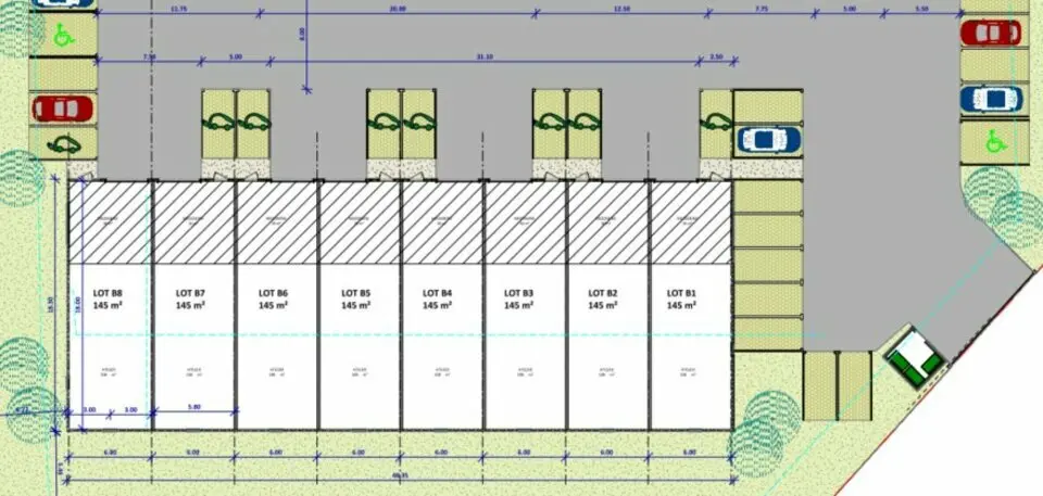 A louer Locaux d'activité 144m² Marcilloles
