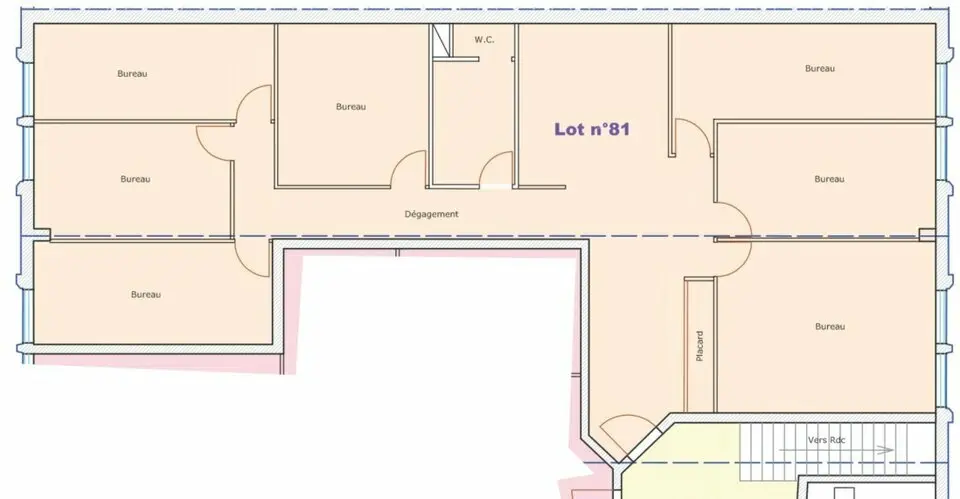 A louer Bureaux 170m² Villeurbanne