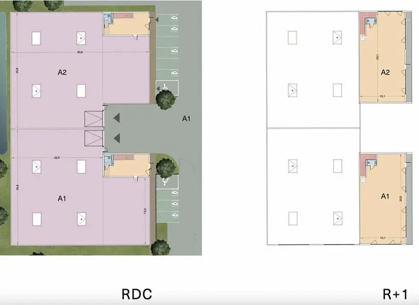 A vendre Locaux d'activité 919m² Montmagny