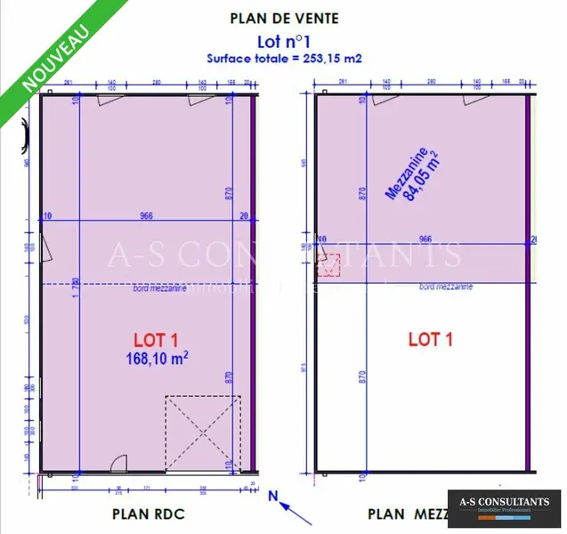 Entrepôt / Activité à louer - Arbin (73800) - 253 m² - 2 500 €/mois