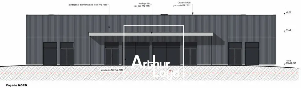 A louer Local commercial  250m² La Chapelle-aux-Brocs