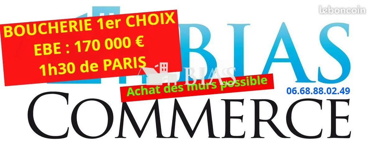 A vendre Fonds de commerce 130m² Aigleville
