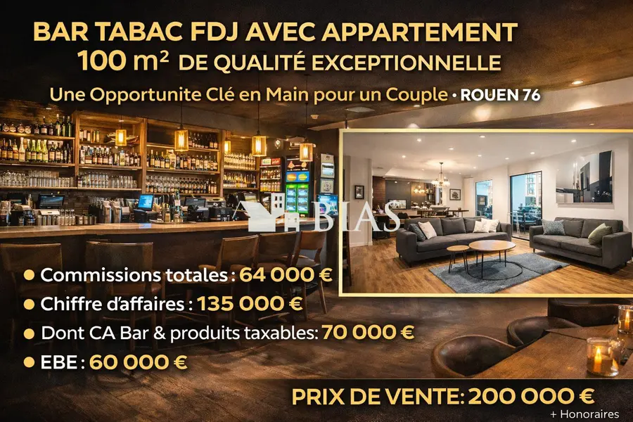 A vendre Fonds de commerce 70m² Rouen