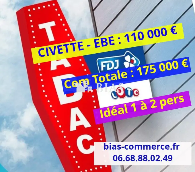 A vendre Fonds de commerce 65m² Bernay